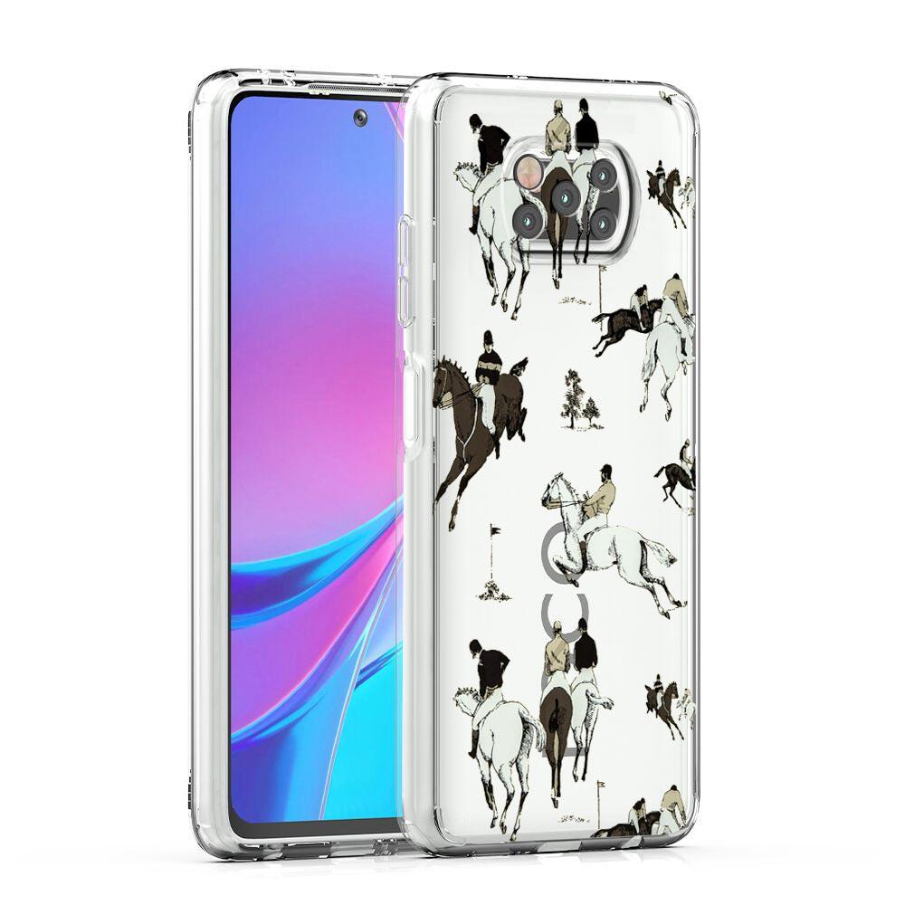 Phone Case For Xiaomi Poco X6 X5 NFC X3 F6 F5 Pro F4 F3 M3 14 13T 12T 12 13 Lite 11 Mi 5G Clear Cover Animal Art Horse