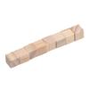 100pcs Unfinished Blank Mini DIY Wooden Square Solid Cubes for Woodwork Craft