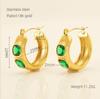 18K Gold-Plated Zircon Earrings: Elegant, Fashionable, and Versatile