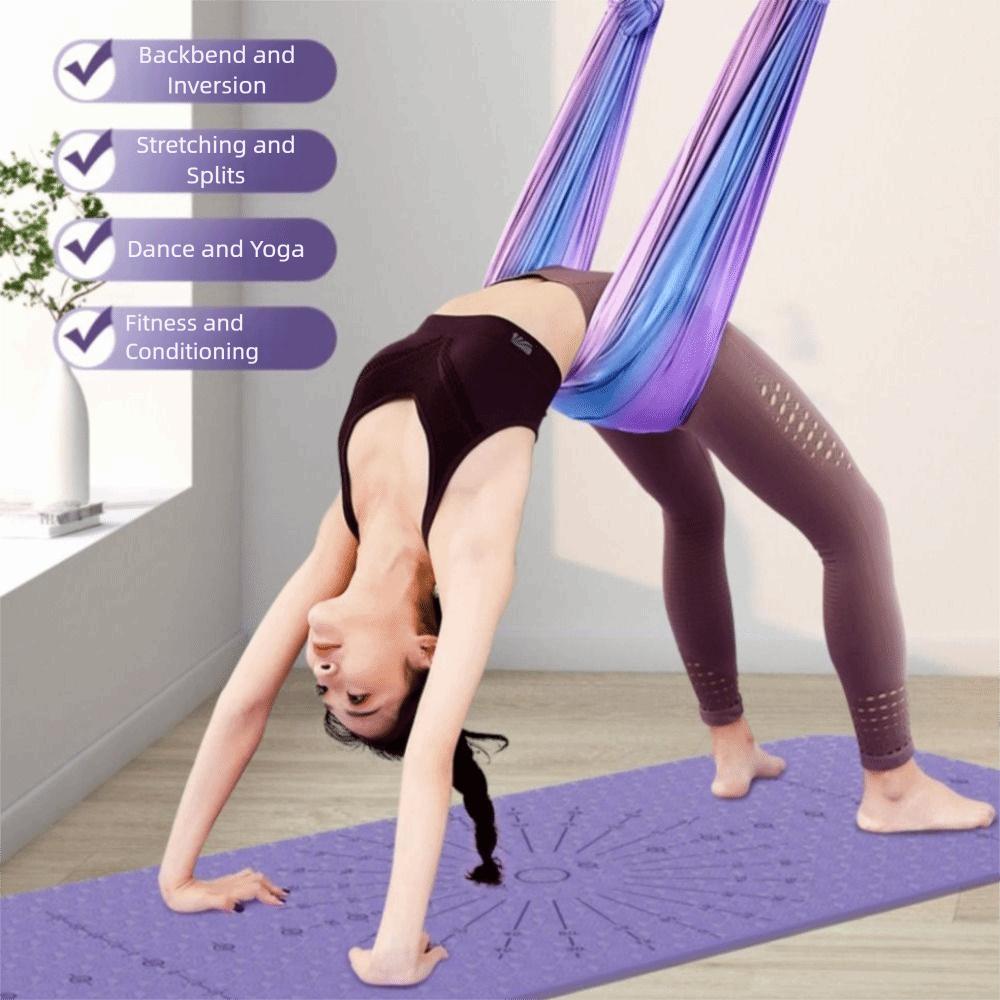 Elastic Stretch Women Aerial Yoga Strap Aerial Yoga Stretching Strap  Wall Practice