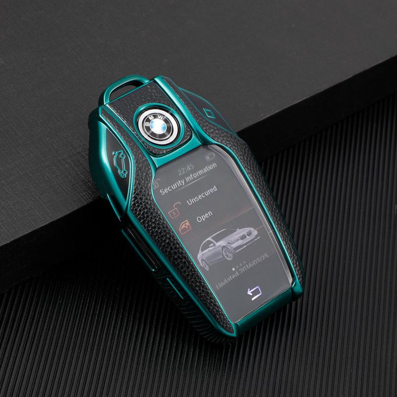 Leather Pattern Protective Case for BMW 6X7 Series LCD Key (740li, 730)