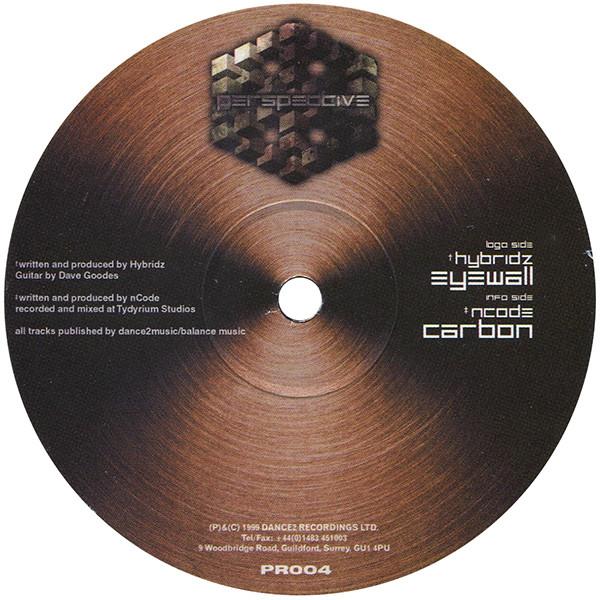

12inch Record HYBRIDZ NCODE Eyewall Carbon PR004 Perspective 2000 UK Dance Electronica Used