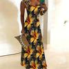 Women's Slip Dress Maxi Long Dress Flower Pattern Print Dress Spring & Summer Leisure Vacation