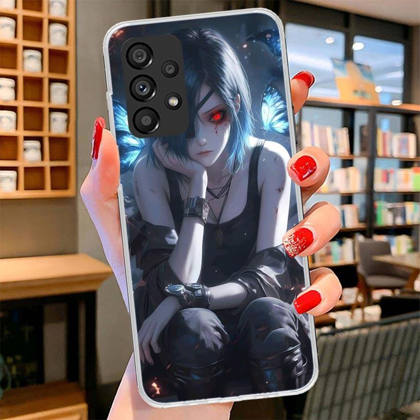 G-Ghoul Tokyo Touka Kirishima Phone Case For Samsung Galaxy A12 A22 A32 A52 A72 A02S Phone Case Note 20 Ultra 10 S10 Plus A51 A7