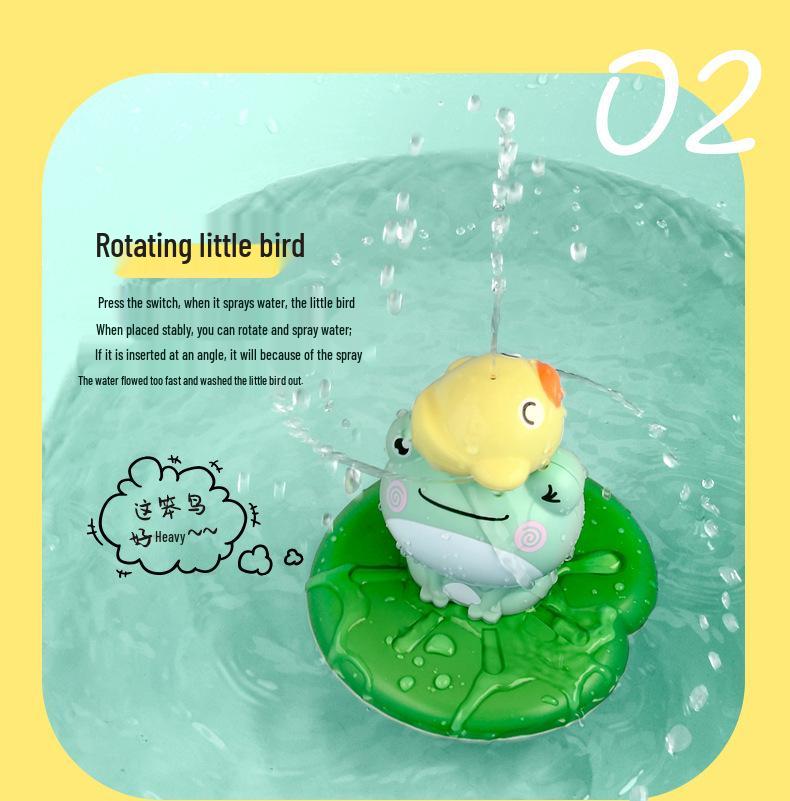 Electric Water Spray Frog Toy – High-Pressure Bath Fun Water Gun