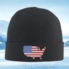 American Flag Stars Stripes Map Design Men Women Unisex Knitted Hat Beanie Pullover Cap Winter Thermal Warm Christmas Outdoor Cy