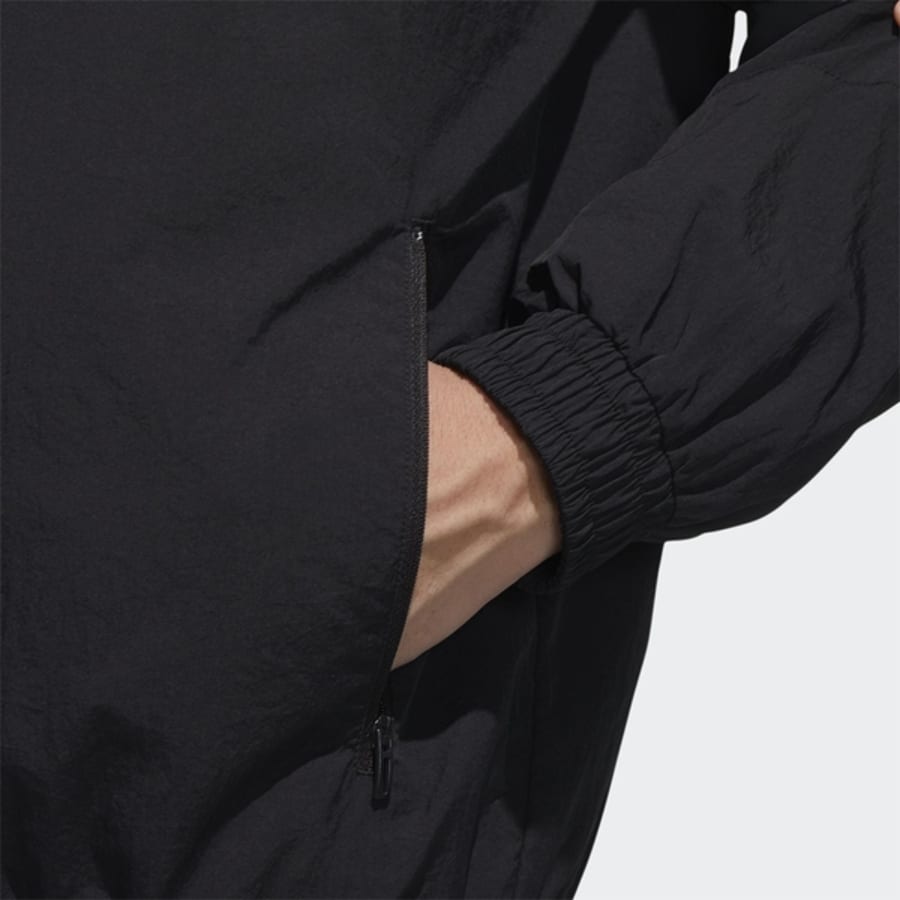 adidas Jackets Men's Black Stand Collar Moderate Other GM4401