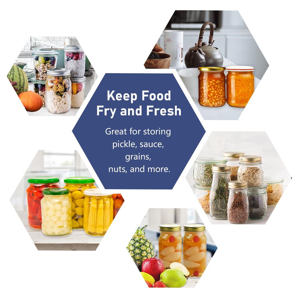 Vakuová zavařovací sklenice Vakuová sada pro vakuové balení s hadicí Otvírák na sklenice Ruční vakuová pumpa pro široké běžné hrdlo