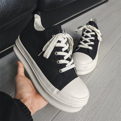 Fashion 2025 New Men's Lace-Up Sneakers Fashion Casual Shoes Thick Sole Comfortable Walking Shoes Fashion Male Athletic Skate Footwear