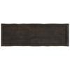 Vidaxl Blat Ciemnobrązowy 120X40X(2-4) Cm Drewno Z Naturalną Krawędzią