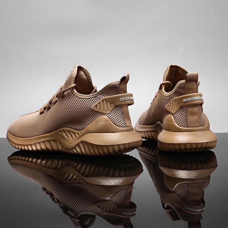 Мужские летние легкие сетчатые дышащие кроссовки для бега спортивная обувь для отдыха тренировочная обувь 39 коричневый 2637₽