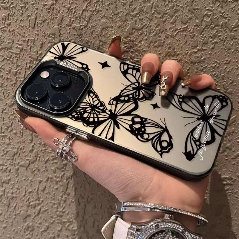 Sketch butterfly metal button for apple 16promax mobile phone case iphone14/12/11xsmax tide x