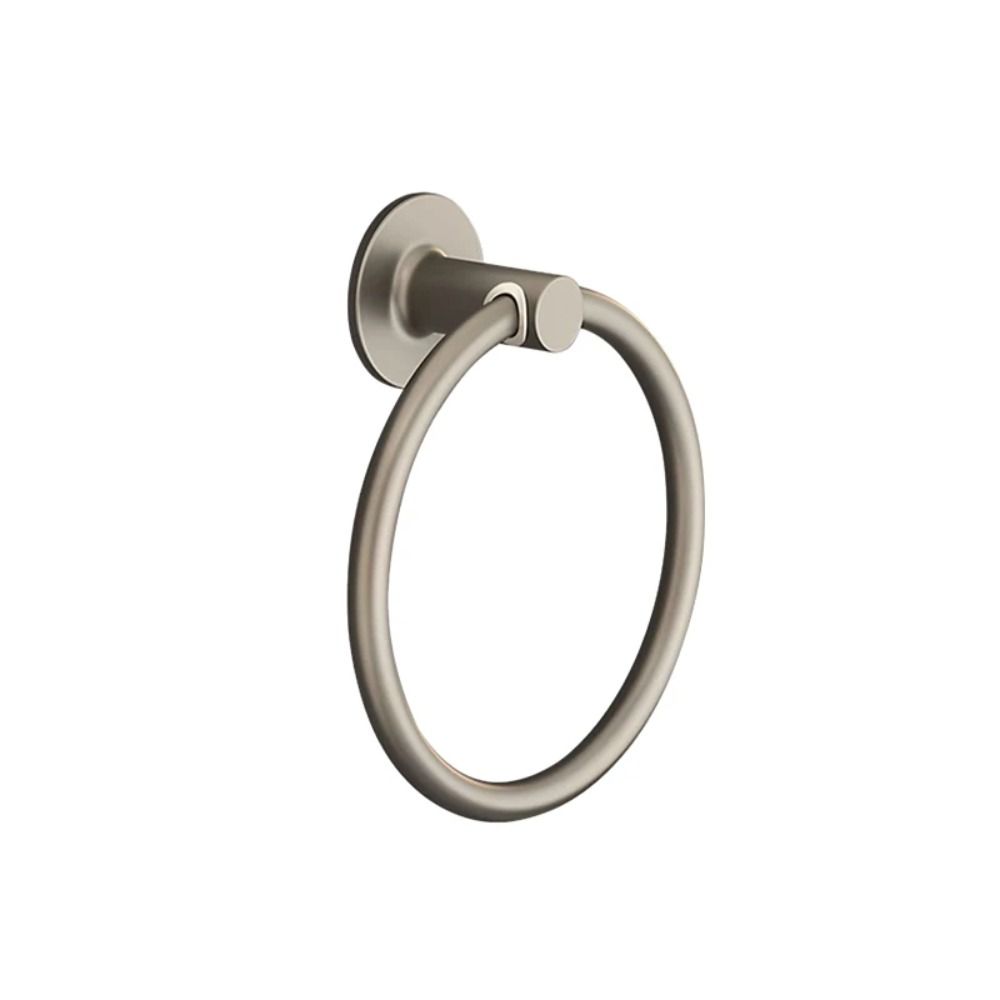 

Космический алюминиевый держатель для банных полотенец, круглый настенный держатель, аксессуары для ванной комнаты, держатель для полотенец, кухня серый