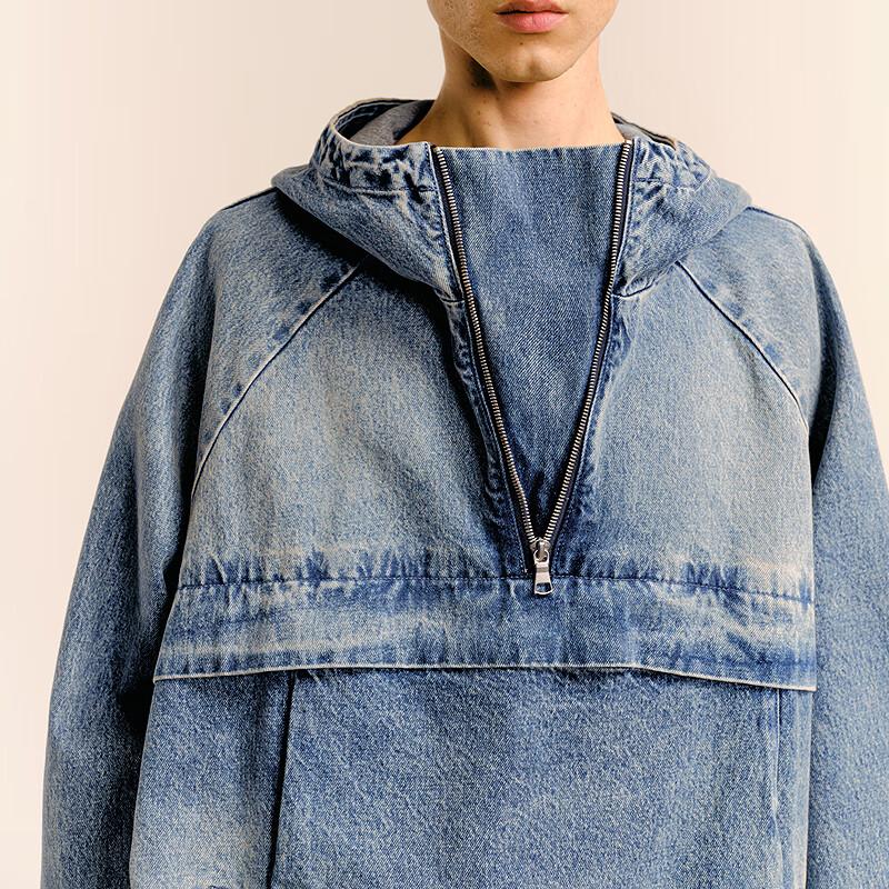 CROQUIS Men's Oversize Long Sleeve Hooded Shirt