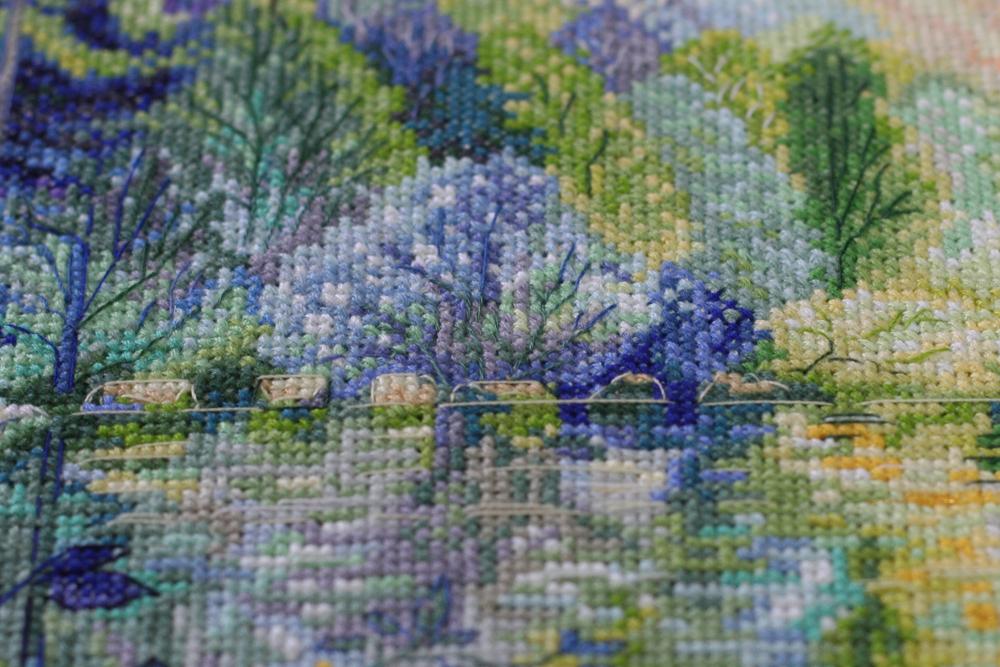Cross Stitch Kit Abris Art Dawn Over the River