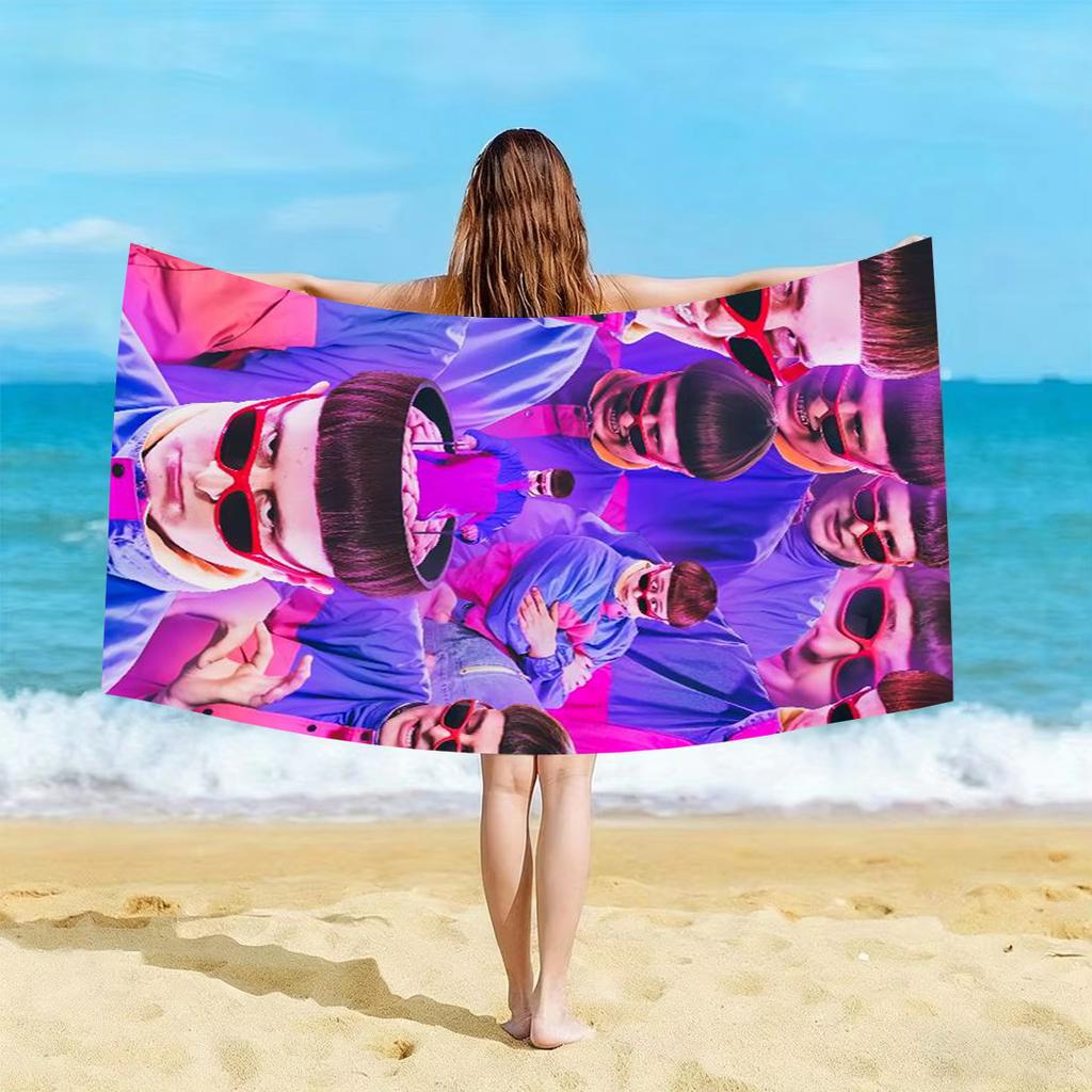 1 Stück O-Oliver Teebaum Strandtuch Mikrofaser Schnelltrocknend Indie Pop Rap Badetuch Für Pool Camping Reise Musikfans Geschenk