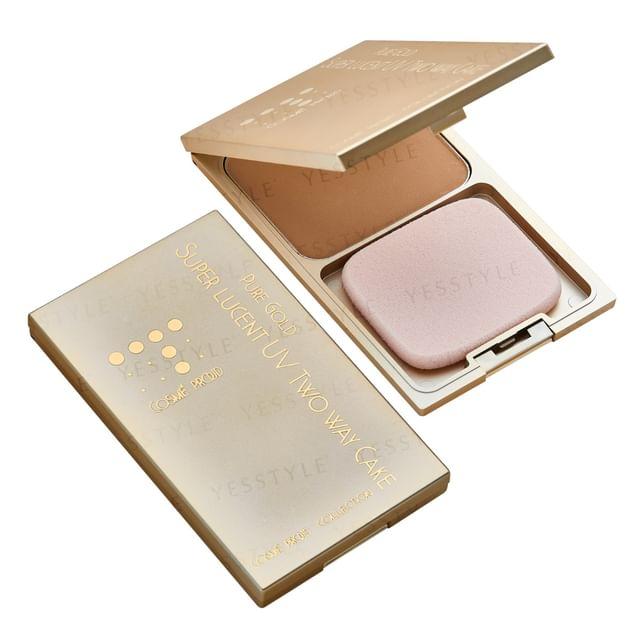 COSMÉ PROUD - Двусторонний пудровый тональный крем Super Lucent UV с чистым золотом SPF 26 PA++ 01 Натуральный бежевый 12g