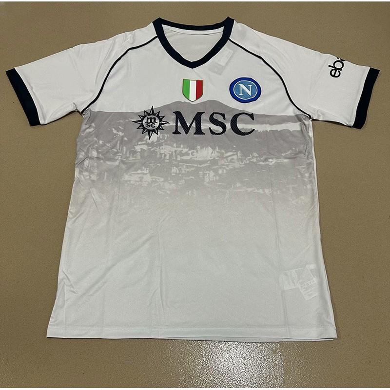 Maglia da Calcio Napoli 2023-24 Casa Trasferta Portiere Edizione Campione Commemorativa Cotone