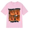 Yapapa Ummmm Fun and Cute Cat Emoji T-shirt for Women, Fashionable Casual T-shirt, Short-sleeved Harajuku Style T-shirt Top