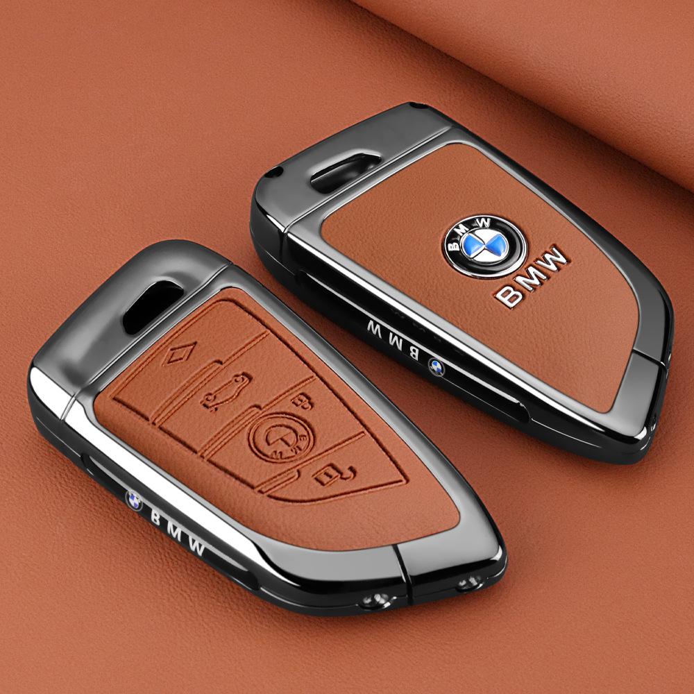 Styling Zinc Alloy Car Key Cover Case Holder For BMW 1 3 7 Series X1 X3 X5 X6 X7 F20 F15 F16 F48 G20 G30 G01 G02 G05 G11 G32