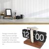 Retro Vintage Flip Down Clock, Automatic Rotating Digital Display Mechanical Clock, Desk Flip Clock Gear Clock, Home Office Decor, Battery Operated (S