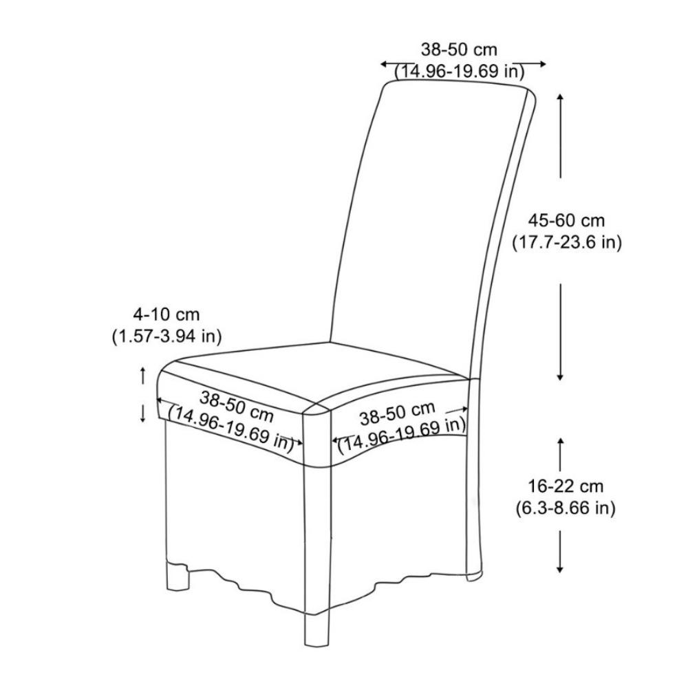 Dustproof Skirted Chair Cover Wear-resistant Dinning Seat Case Chair Slipcover  Living Room