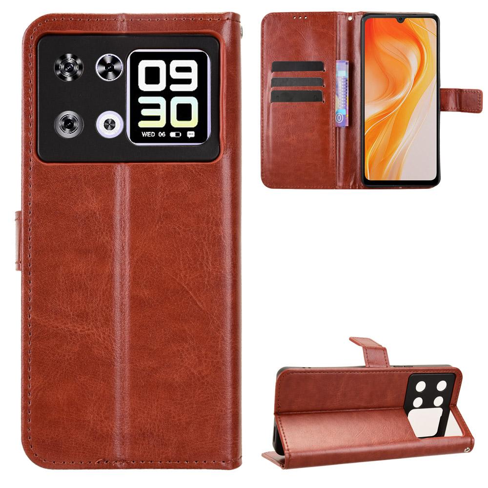 

Чехлы-книжки для Cubot P90 из ПУ кожи, полная защита корпуса, противоударные, прочные, ретро чехол для телефона for Cubot P90 коричневый