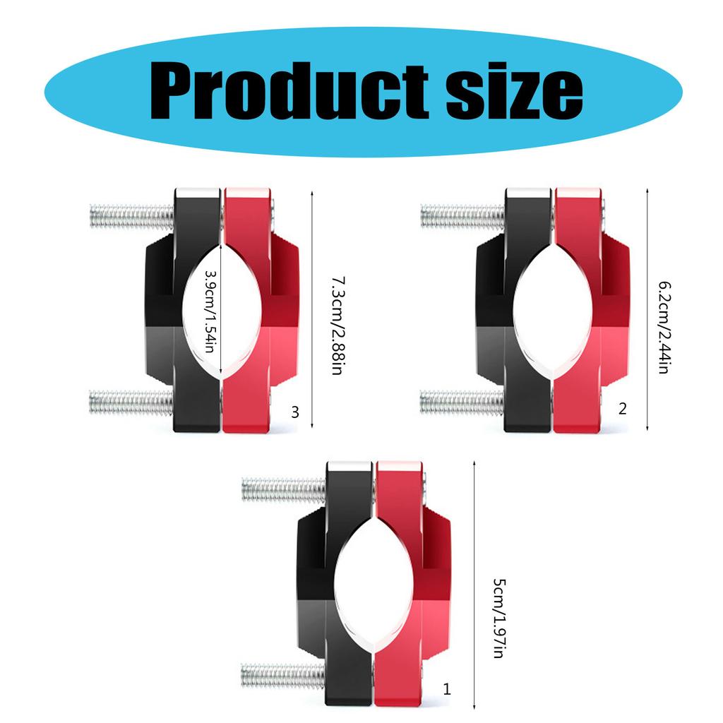 Motorcycle Bumper Clamp Bracket Driving Fog Lights Holder Turn Signal Light Mounting 360 Degree Adjustment