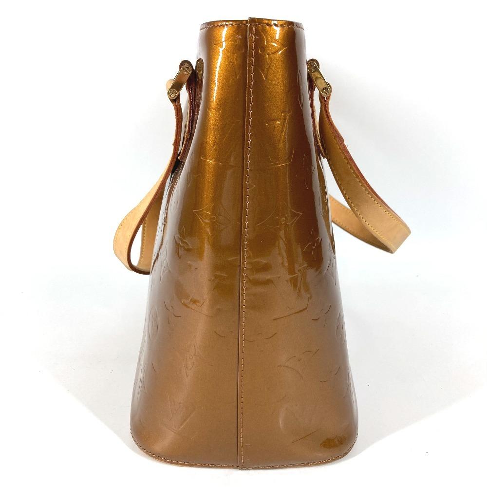 Louis Vuitton M91122 Bolsa de Ombro Tote MonogramVernis Houston Marrom Bronze