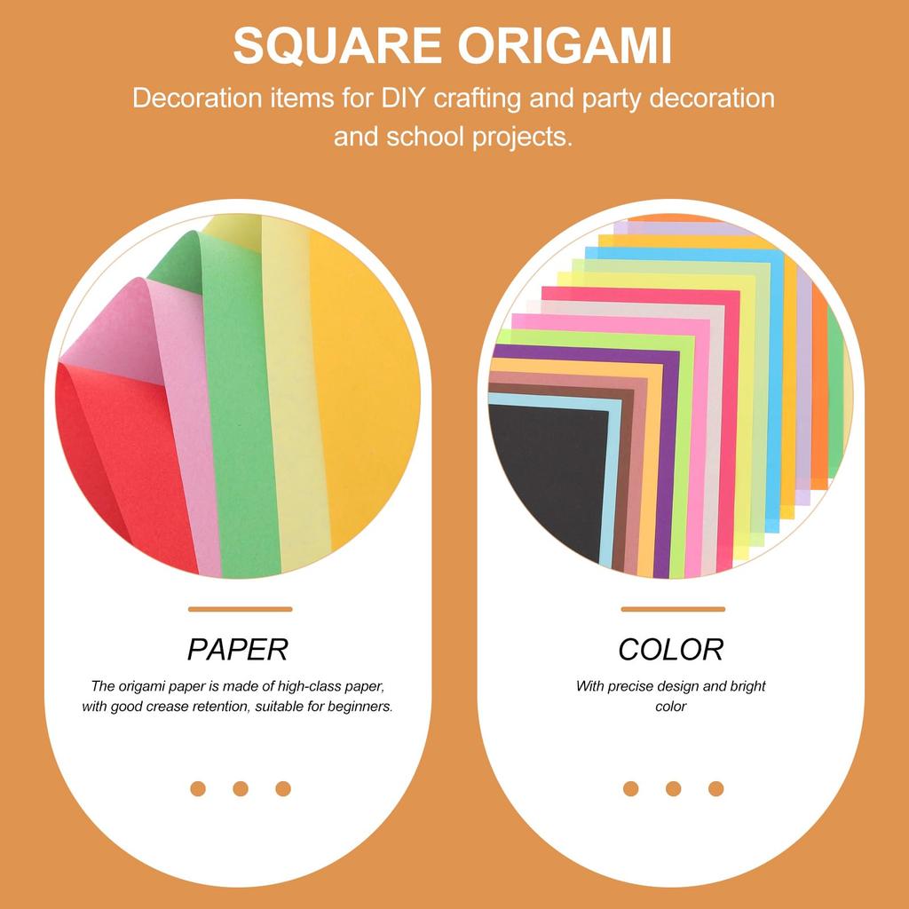 KESYOO Large Origami Paper A4 Origami Paper Cutting Chiyogami 100 sheets Color Print Paper Handmade Origami Thousand Cranes DIY Craft Paper Color