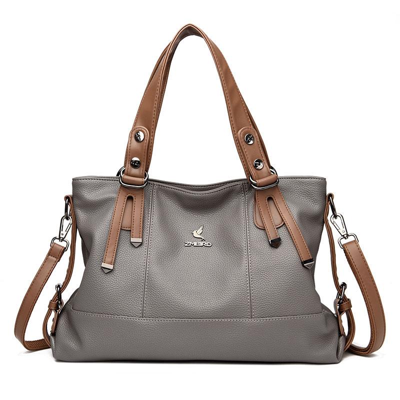 Borsa a mano in pelle di mucca al 100%, borsa a tracolla in vera pelle da donna, borsa a tracolla in pelle di mucca naturale di alta qualità, grande capacità