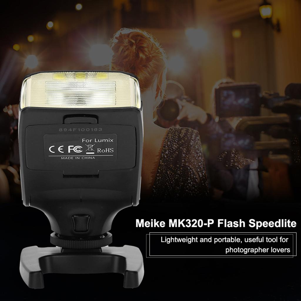 Meike MK320-P Flash Speedlite for Panasonic Olympus DSLR Cameras Photography Accessory
