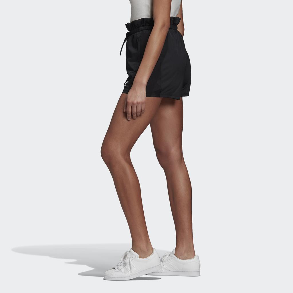 Adidas Originals Bellista Shorts Casual Breathable Ruffled Waist Sports Shorts Women shorts Black GJ6572