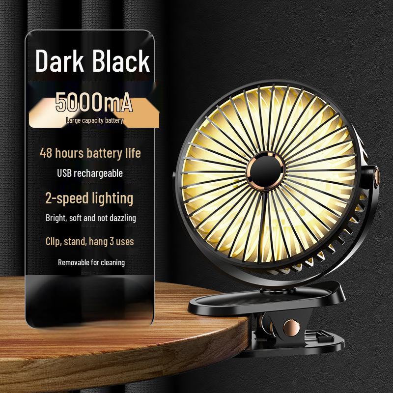 Rechargeable Silent Mini Fan for Dormitory & Bedside