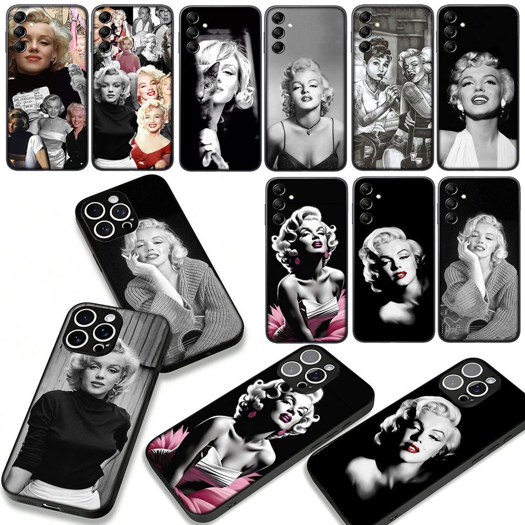 M-Marilyns Tapeta m-Monroes Pouzdro pro Samsung Galaxy A07 A13 A12 A14 A23 A50 A51 A52 A53 A70 A71 A72 A21S A04 Note 20 9 8 10