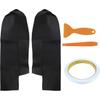 AUTOKAY 2pcs Leather Front Door Panels Armrest Cover Fits for Honda CR-V CRV 2007-2012