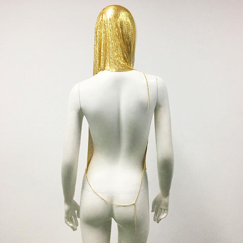 2023 Summer Trendy European & American Women's Hooded Metal Strap Vest – Sexy Hot Girl Sling Top