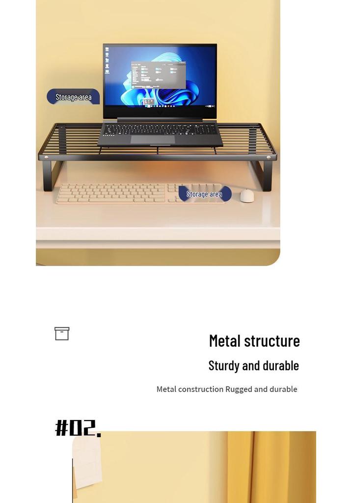 Cooling Stand for Laptop - Desktop & Dormitory Iron Rack