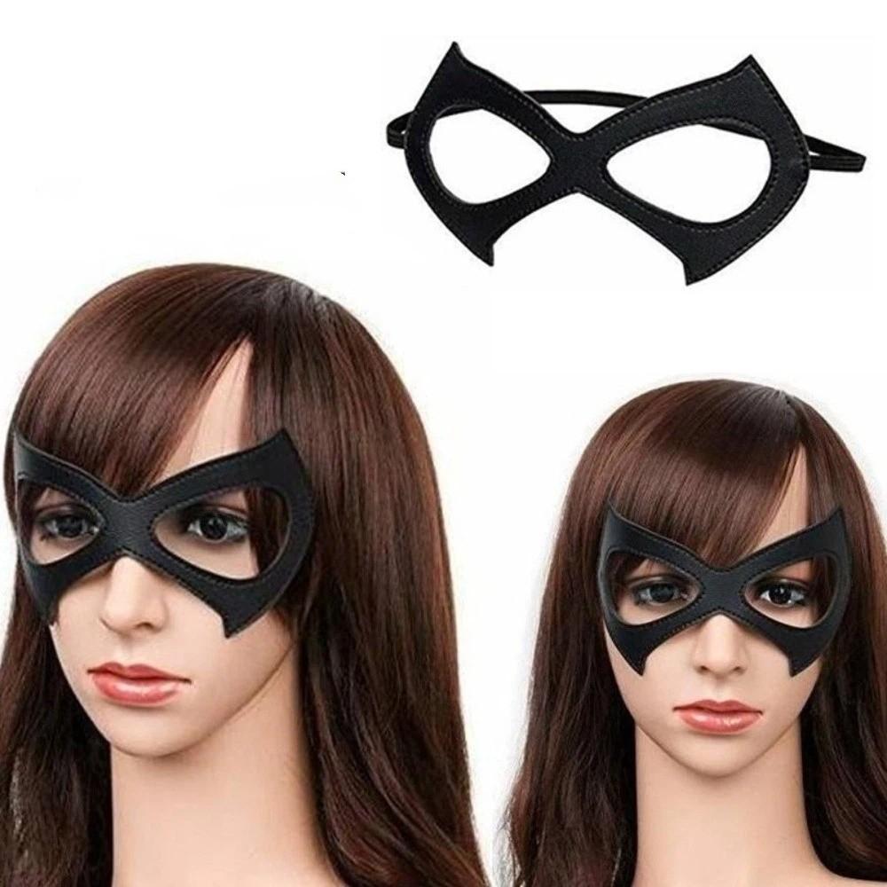 Masquerade PU Leather Mask Gothic Style Cosplay Mask Unisex Half Face Mask  Role Play