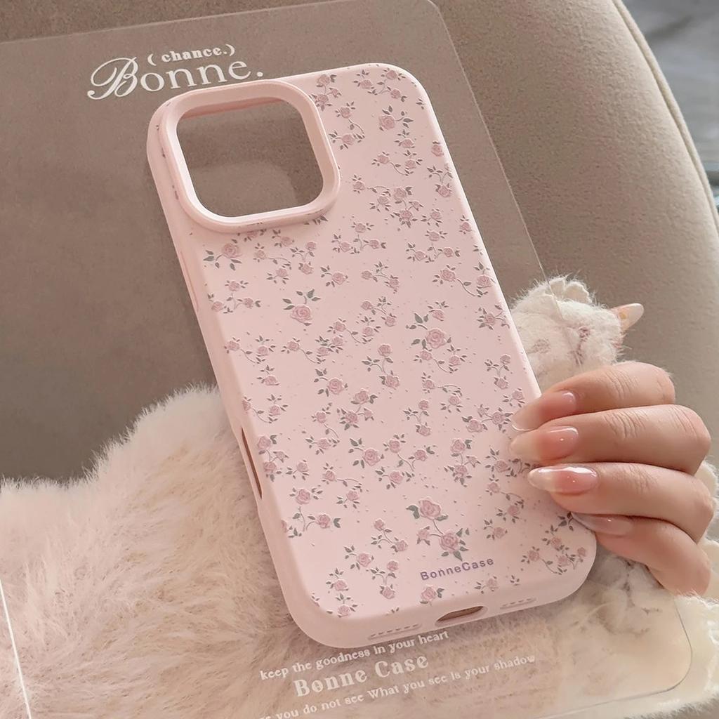 Spring and summer small flower for apple 17/16promax mobile phone case iPhone 15 liquid 13 fresh 12 soft 14