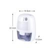 500ML household mini air dehumidifier semiconductor air dryer moisture absorber bedroom office silent electric air dehumidifier.