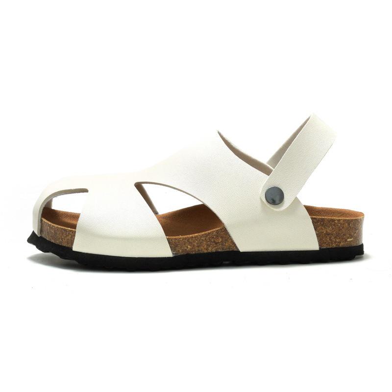 RUIZUSTOCK Kids  Cork Open-Toe Casual Beach Sandals - New Summer Style 35 белый
