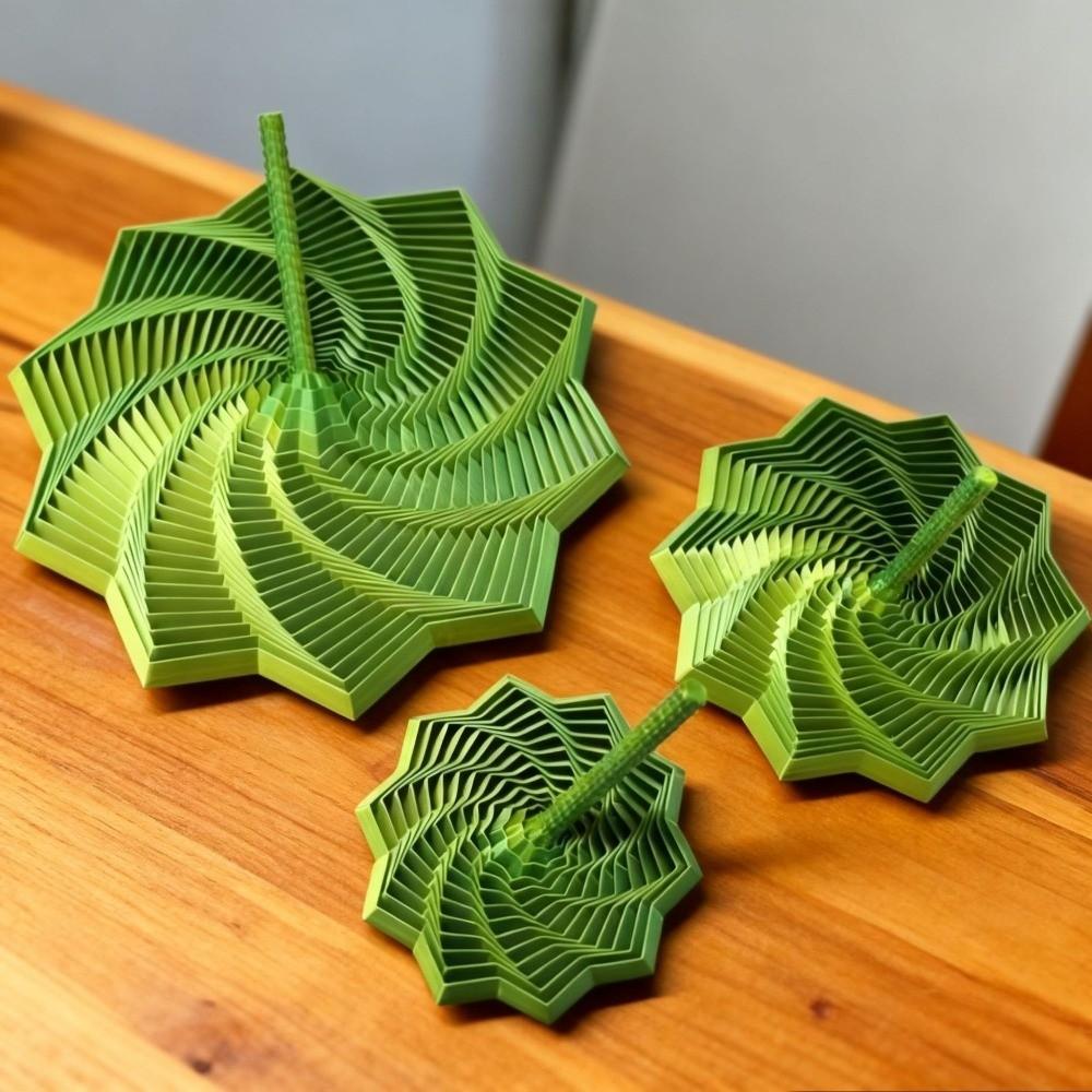 Expanded Fractal Fidget Star Model Geometric Design Whirling Spiral Ornaments  Party Games
