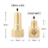 High Quality Banjo Bolt Adapter Fuel Pressure Gauge Thread Converter Copper Auto Part for Del Sol 1993-1997 Replacement