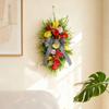 Big Bow Flower Upside Down Tree Pendant For Porch And Outdoor Decoration