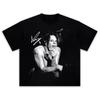 Sänger YUNGBLUD Porträt Grafik 100% Baumwolle T-Shirt unisex 2026 Sommer Mode Retro Stil Kurzarm Herrenhemd Streetwear