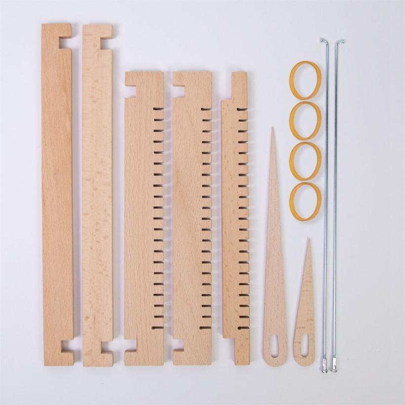 Wood Weaving Loomed Kits Handcraft Wooden Loomed Set Knitting Accessories Craft Supplies for Adults