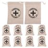 Hangover Kit Bags Cotton Small Drawstring Bundle Pocket Candy Gift Packaging Reusable Pouches Wedding Party 10x15cm