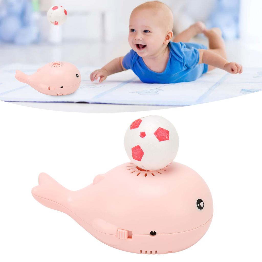 Whale Floating   Toy Cartoon   USB   Bladeless Safe   Electric Blowing Floating   Toy for Baby
