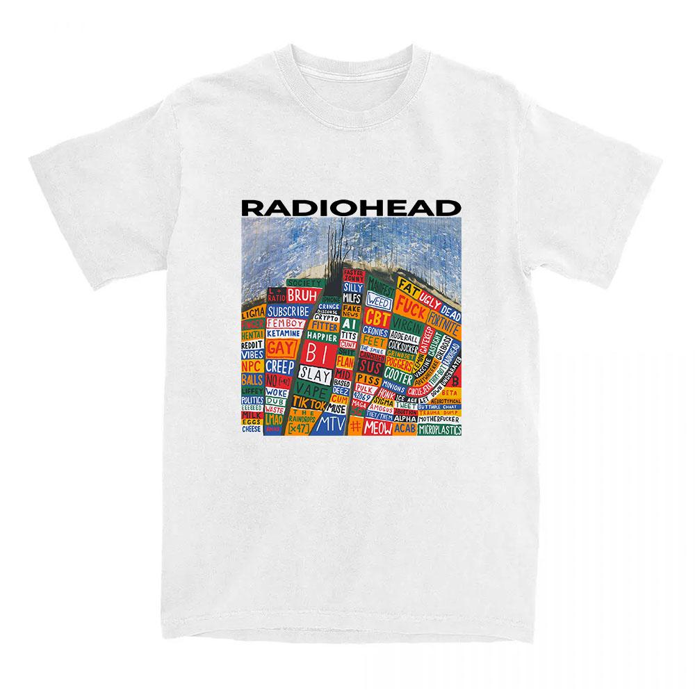 Hail To The Thief Radiohead Tshirts Cotton Short Sleeve Fashion T-shirt Loose Casual Unisex Streetwear Women Men Clothing